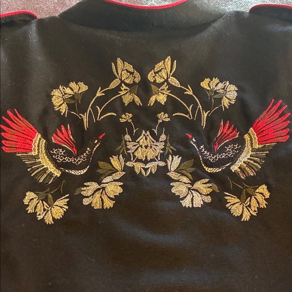 Westport Black Military Style Jacket with Embroidery - Picture 7 of 10